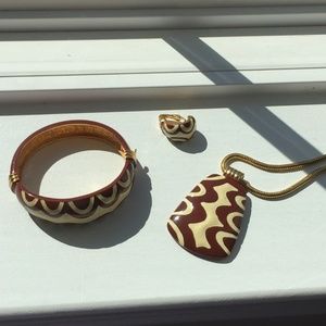 Vintage dvf Diane Von Furstenburg Jewelry Set